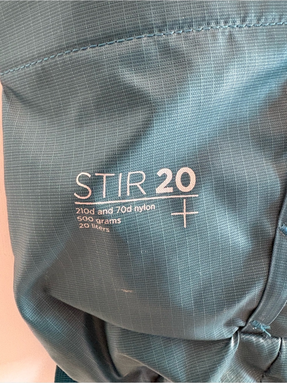 Thule Teal Backpack with Lime Trim - Picture 3 of 3
